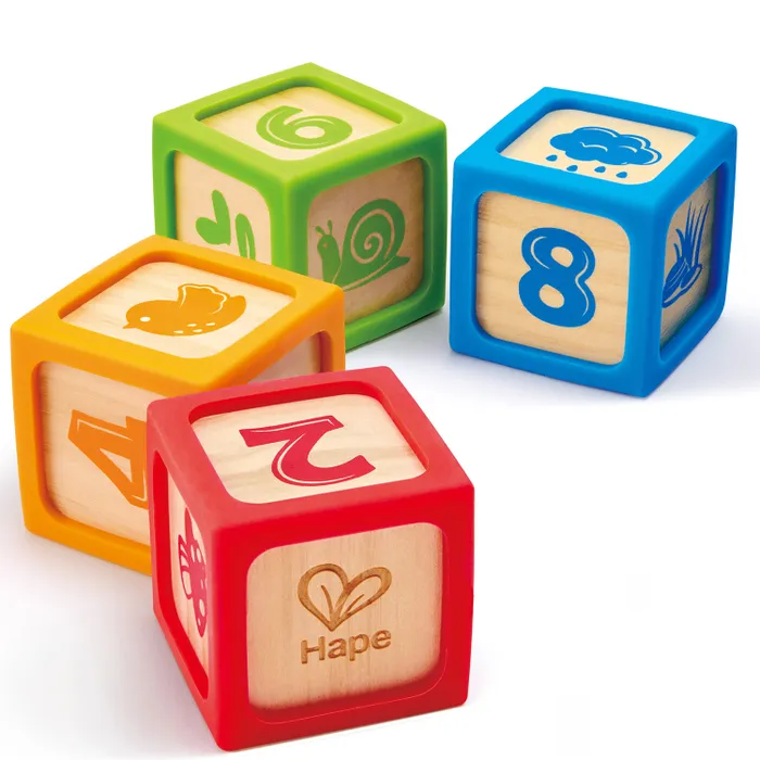HAPE Деревянные кубики, 4 шт.