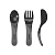 TWISTSHAKE Набор приборов LEARN CUTLERY BLACK
