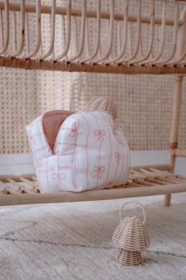ATELIER BABBI Косметичка "Ribbon Beige"