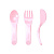 TWISTSHAKE Набор приборов LEARN CUTLERY PASTEL PINK