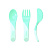 TWISTSHAKE Набор приборов LEARN CUTLERY PASTEL GREEN
