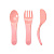 TWISTSHAKE Набор приборов LEARN CUTLERY PASTEL PEACH